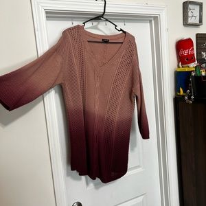 Torrid pink ombré sweater
